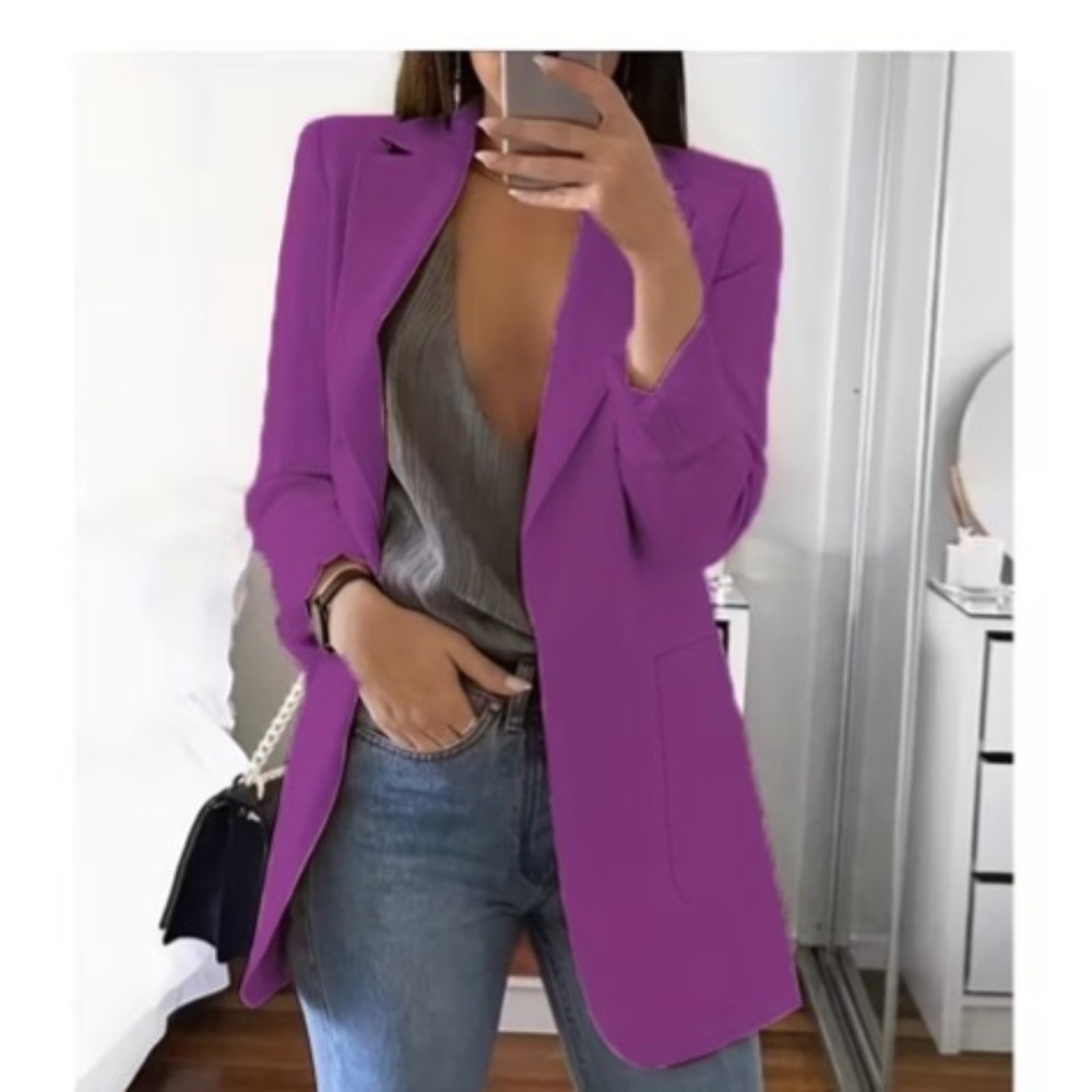 Fashion Casual Lapel Women's Cardigan Jacket